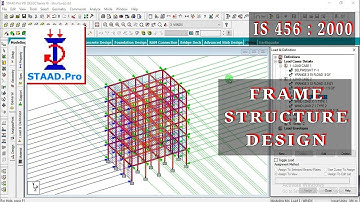 Design of Bay frame or Multi story by STAAD.PRO V8i #staadpro #staad #structuralengineering