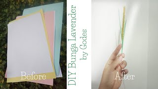 Cara membuat Bunga Lavender dari sedotan | DIY Lavender Flowers straw by Godes