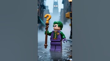 Riddles in the rain… 🦇💚#LEGO #Riddler #Gotham #Batman #Cinematic #DarkVibes