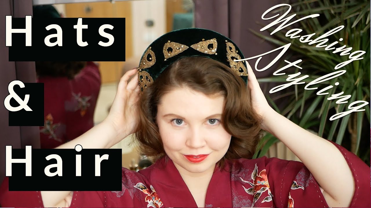 Hats and Hair | Curly hair no heat and no products | Vintage Curly Girl Method