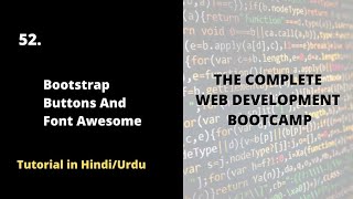 Information Bootstrap Buttons And Font Awesome | Complete Web Development Bootcamp Course 2022 Guide