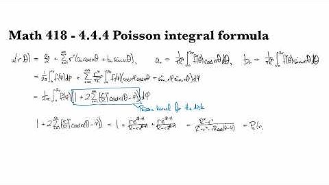 4.4.4 Poisson integral formula