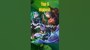Top 5 Highest Damage Heroes in Mobile Legends 2025#mlbb #shorts