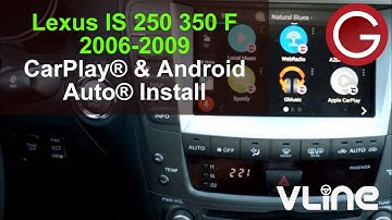 Lexus IS 250 350 F 2006 2007 2008 2009 VLine Android Auto CarPlay Install, car stereo removal guide