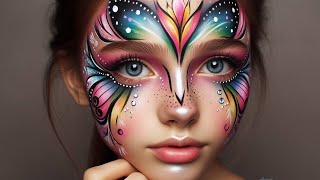 Face painting for babies【AnKa-Bella Official】#facepainting #makeup #art  #painting