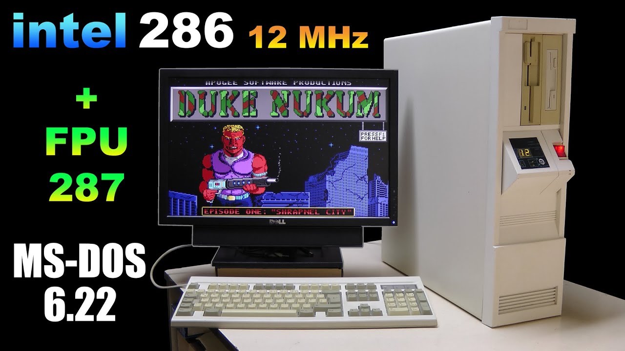 intel 286 build with 287 + MS DOS 6.22 RETRO Hardware YouTube