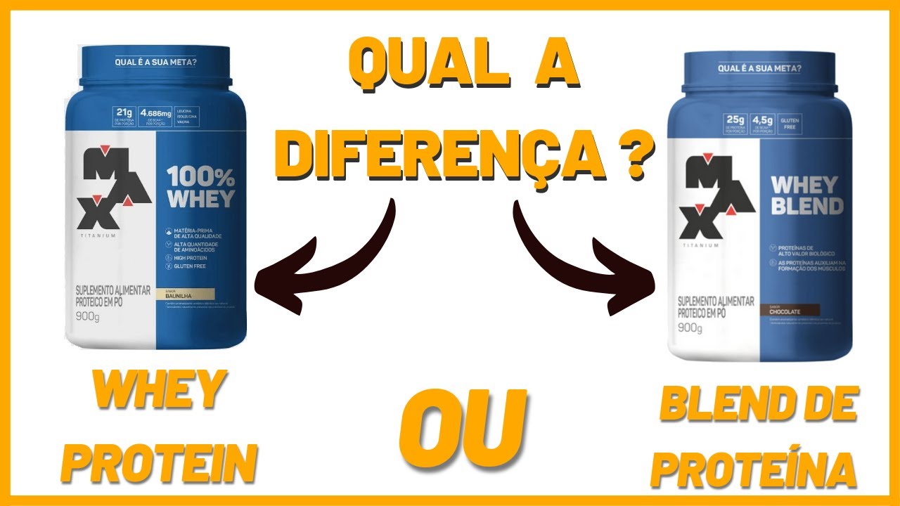 Whey Protein ou Blend de Proteína Qual a diferença ? YouTube
