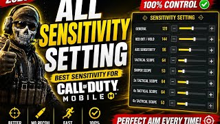 CODM BEST SENSITIVITY SETTINGS 2026 🎯 100% CONTROL & FAST AIM