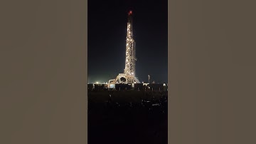 Drilling Rig Night View 😀 #shorts #shortvideo #short #trending #viralshorts