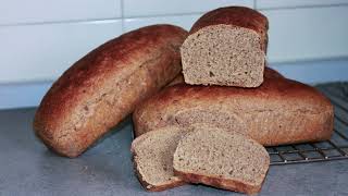 Ржаной хлеб на ржаной закваске Лёгкий рецепт без замеса и раскатки Rye bread with rye sourdough