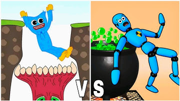 Puppet Bone Smashing Game vs Huggy Story - Gameplay Walkthrough (ASMR, Math Games)