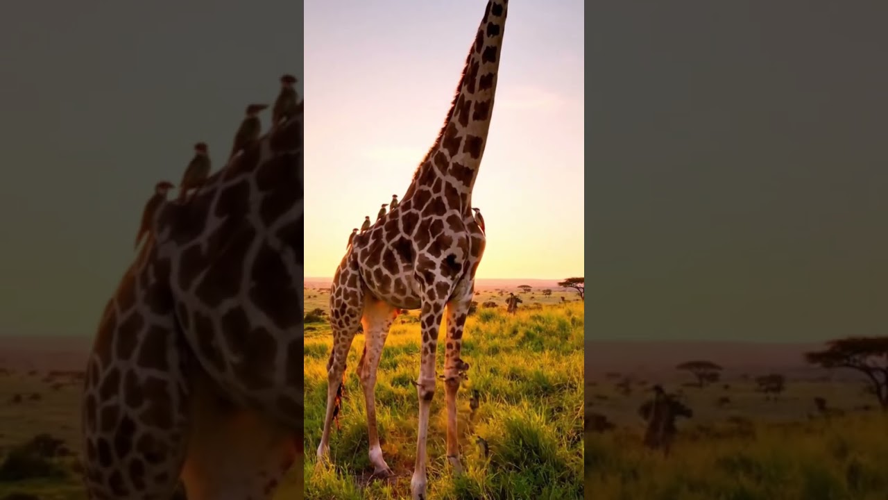 Tiny Bird Saves a Giraffe from Dozens of Leeches | Nature’s Hidden Friendship