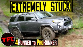 A BoneStock Toyota 4Runner Takes on Tumbleweed. It Does Not Go Well! Can We Even Get It Unstuck?