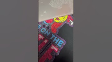 Testing DTF glitter film #dtfprinter #dtfprinting #dtf #dtftransfer