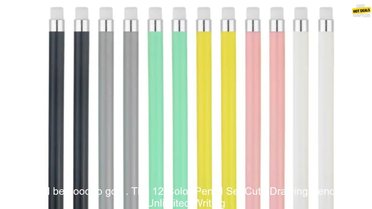 1005006037942118 12 Color Pencil Set Cute Drawing Pencil Refill Unlimited Writing Penci