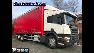 2018 Scania P320 6X2 Euro6 26Tonne Curtainside Taillifts For Sale