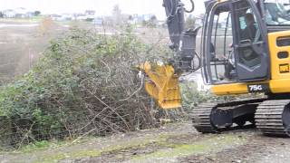 RDM34 Compact Disc Mulcher on a John Deere 75G - Advanced Forest Equipment