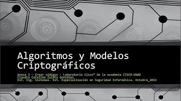Crear códigos - Laboratorio Cisco de la academia CISCO-UNAD - Algoritmos y Modelos Criptográficos