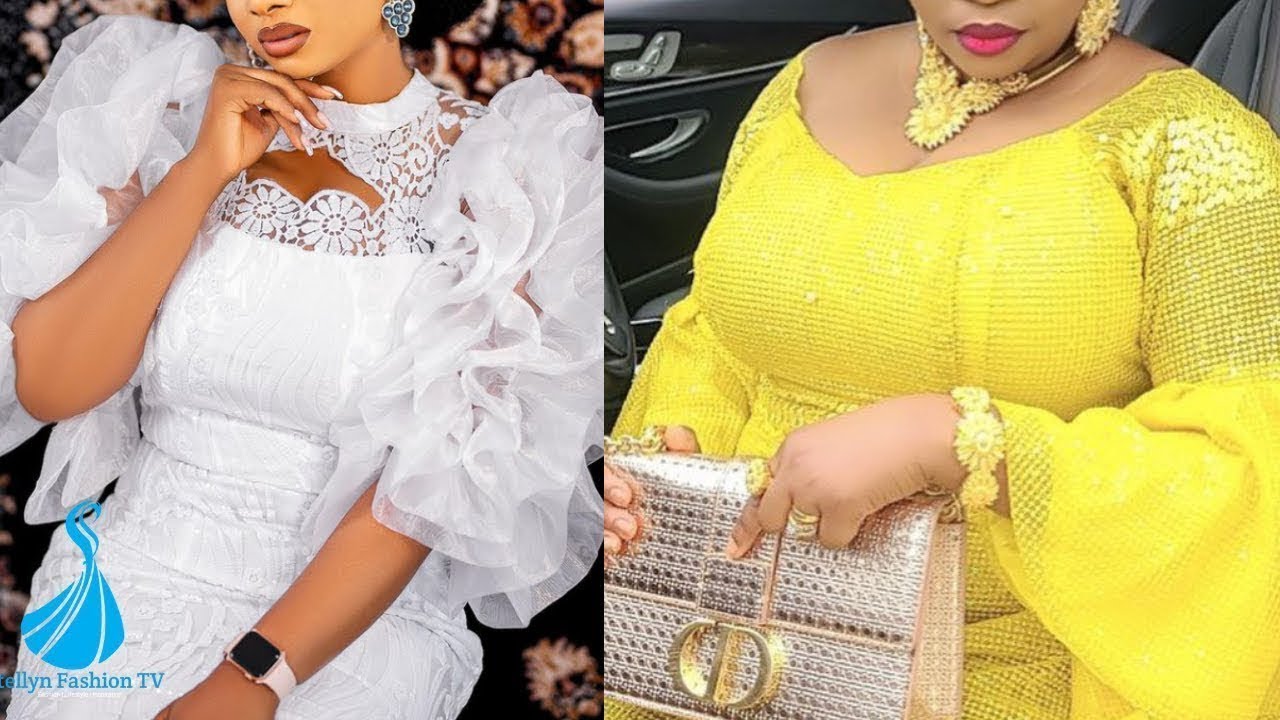 Самые модные африканские платья Асоэби || Новые модели кружевных платьев Овамбе || Новейшие модел...