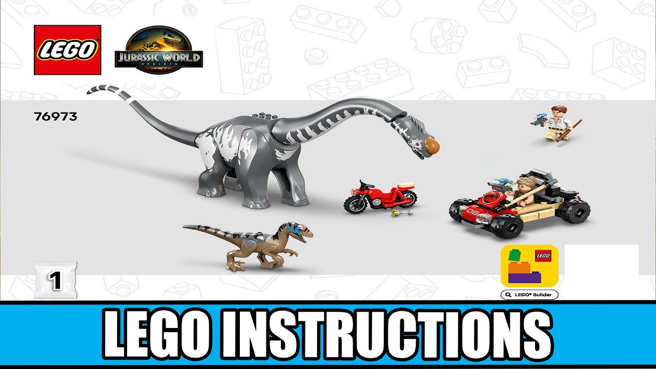 Jurassic World - Raptor & Titanosaurus Tracking Mission LEGO instructions
