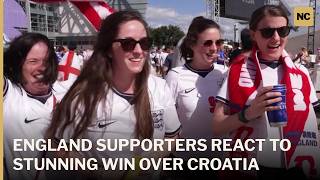 England Supporters React to Stunning Win Over Croatia | AD1S