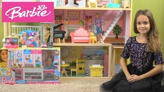 Barbie and Ken Thanksgiving Dinner Story: Barbie NEW Ultimate Kitchen and Chelsea Dress Up Toys