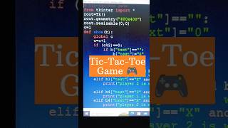 Python Tkinter Library (tic tac toe game 🎮) #shorts #trending #explore #explorepage #python #games