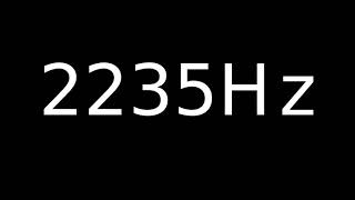 Speaker Sound Test 2235Hz