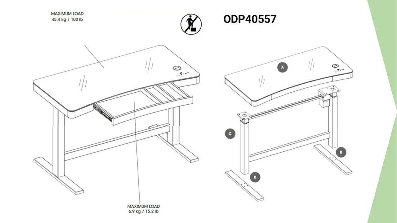 TRESANTI Adjustable Height Desk Manual: Assembly, Operation and
