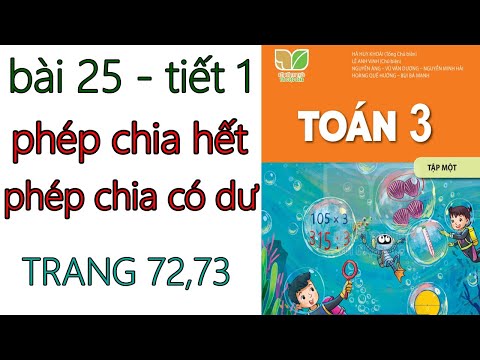 Video TOÁN LỚP 3 - KẾT NỐI TRI THỨC - BÀI 25 - TRANG 72 -... - youtube