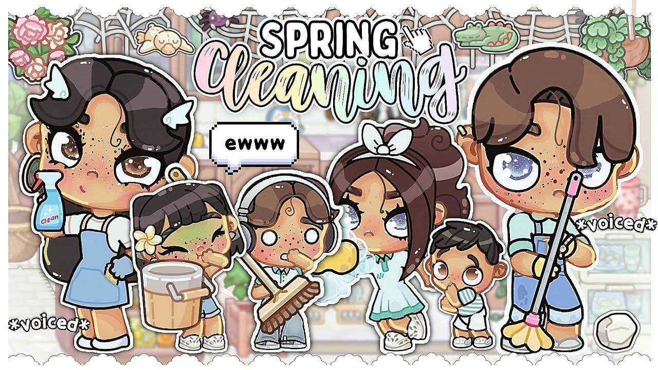 Spring CLEANING Day!!🧼🧽 *VERY FILTHY*🧹 ||*voiced*🎙||avatarworld🌎||family rp 👨‍👩‍👧‍👦|| Theresa Playz