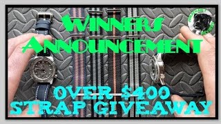 2k Subscriber Strap GIVEAWAY! Artem NATO Style & Blue Sailcloth Straps Winners Announcement
