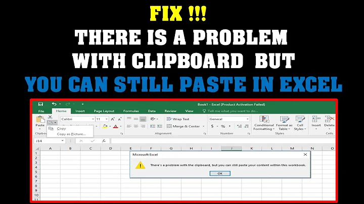 FIX!!there's a problem with the clipboard, but you can still paste this content within this workbook