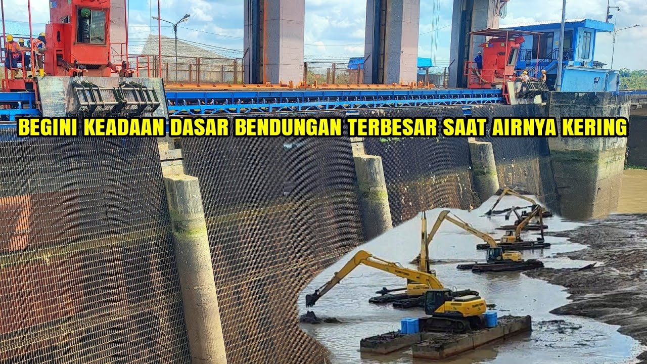 Update pladu terkini‼️Begini kondisi di dasar bendungan terbesar di blitar saat airnya kering