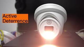 Active deterrence PoE #IPCAMERA 4K