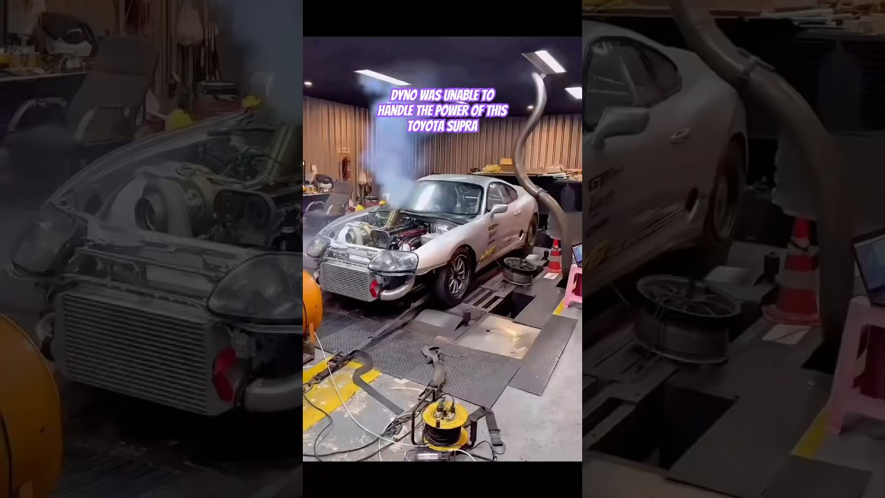 Toyota Supra nearly breaks the Dyno machine