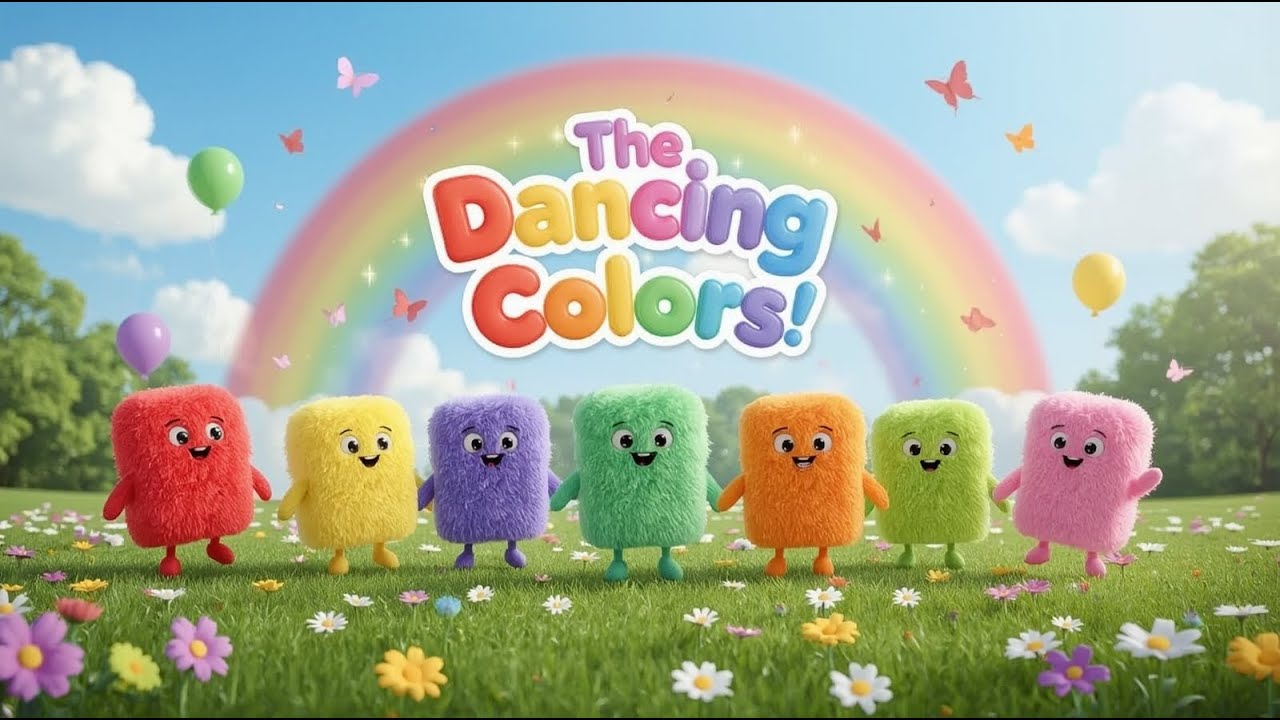 The Dancing Colors 🎨 | Fun Rainbow Dance Poem for Kids | Learn Colors ...