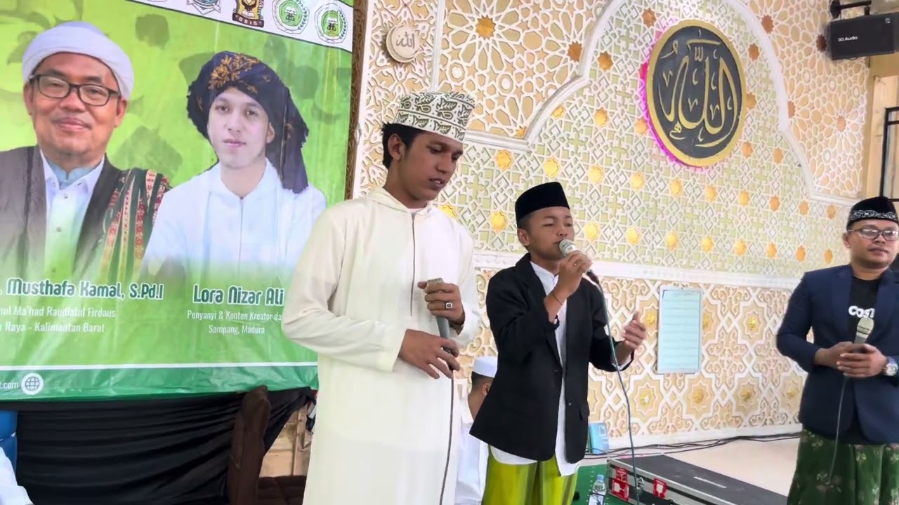 PART 1  (Lora nizar duet dengan santri putra) #laguarabsholawat #fyp
