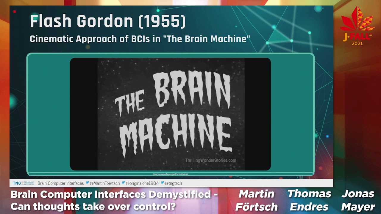 J-Fall 2021: Martin Förtsch, Thomas Endres & Jonas Mayer - Brain Computer Interfaces Demystified