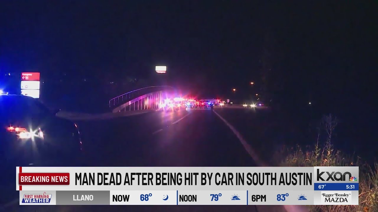 Man dead after being hit by a car in South Austin - YouTube