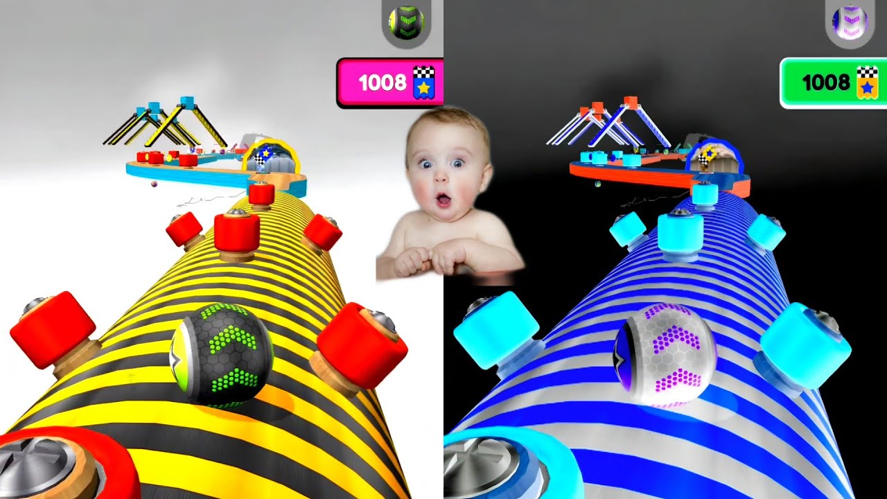 Reverse Night Mode vs Normal – Going Balls Fastest Clash Ever! Mobile Gameplay 