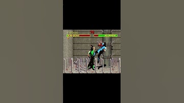 DOS: Mortal Kombat Secret Reptile Fight with Sub Zero - Activation and Fatality - GOG