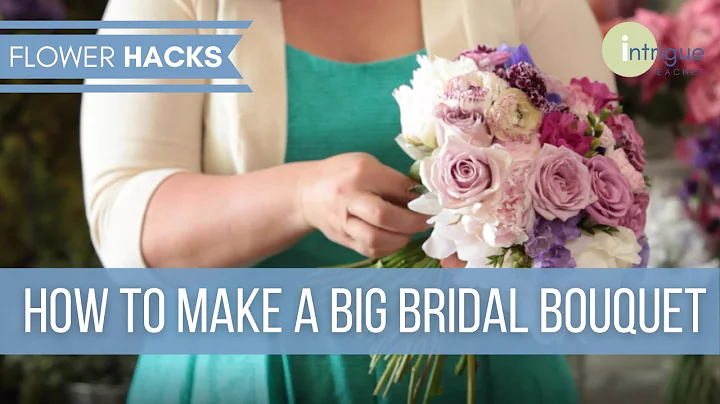 How to Make a Big Bridal Bouquet using the Spiral Method