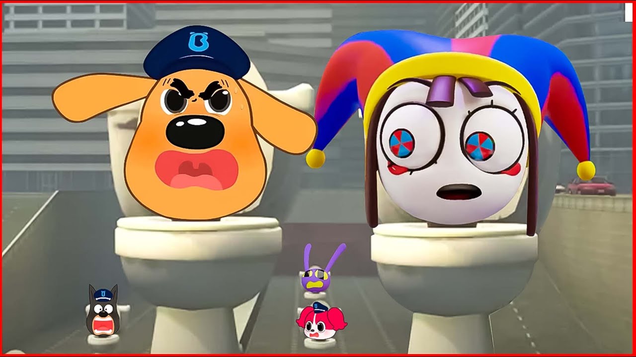 Sheriff Labrador Amazing Digital Circus Skibidi Toilet Meme Song 