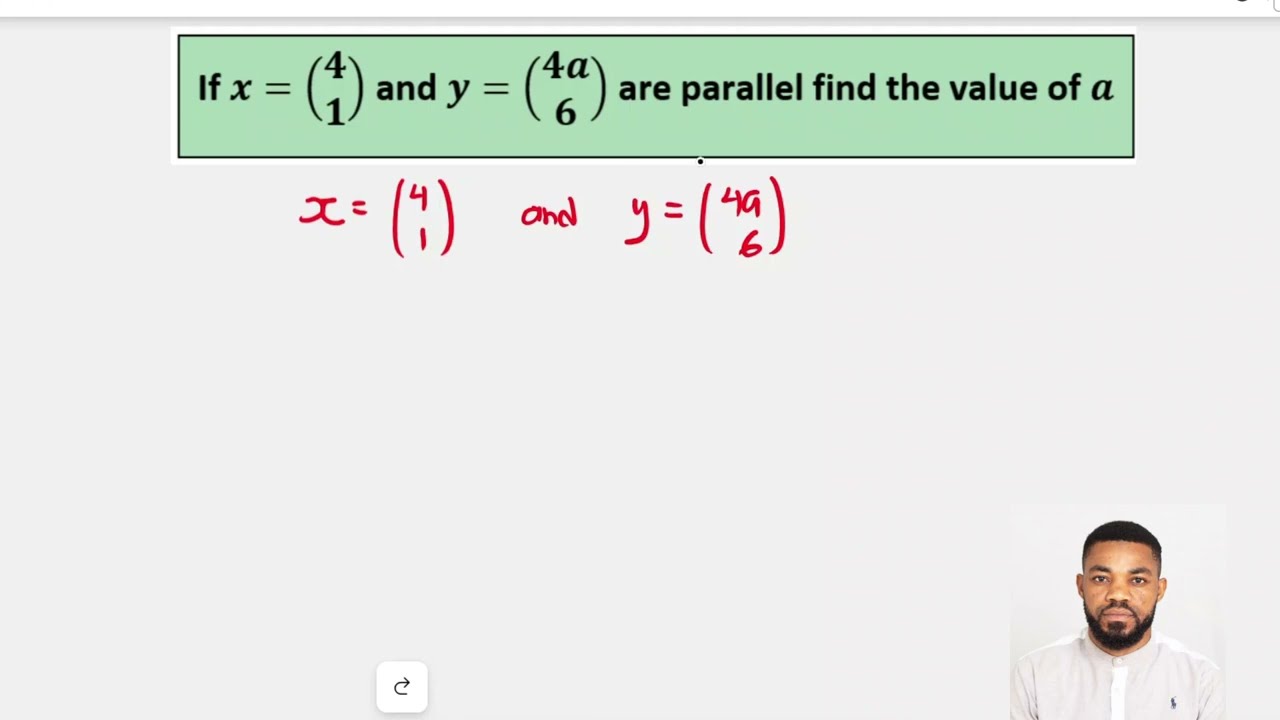 PARALLEL VECTORS FOR JHS & SHS