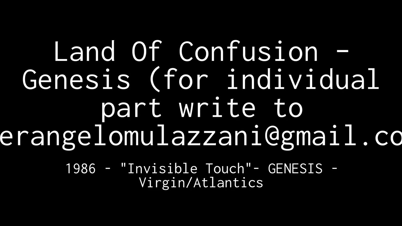 Land Of Confusion – Genesis (FULL SCORE)