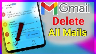 كيفية حذف جميع رسائل البريد الالكتروني الجيميل دفعة واحدة | Gmail How To delete all mails in Gmail