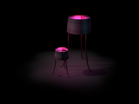 3D stylized lamp in maya with arnold