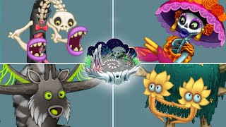 Bone Island  All Common, Rare & Epic Monsters (Sounds & Animations) | My Singing Monsters