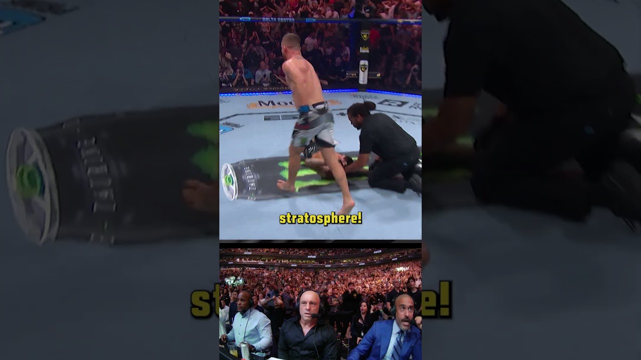 ⁣Justin Gaethje's head kick cements his BMF status #UFC300